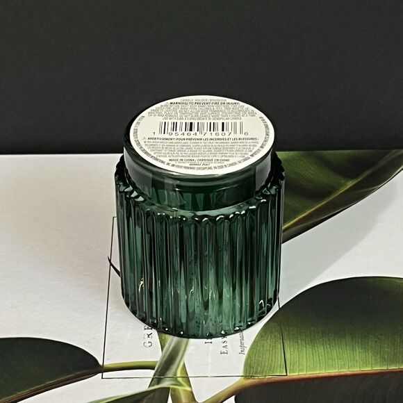 Ribbed Glass Votive Candle Holder Set of 4 Emerald Green Round Holiday Decor - Picture 14 of 17